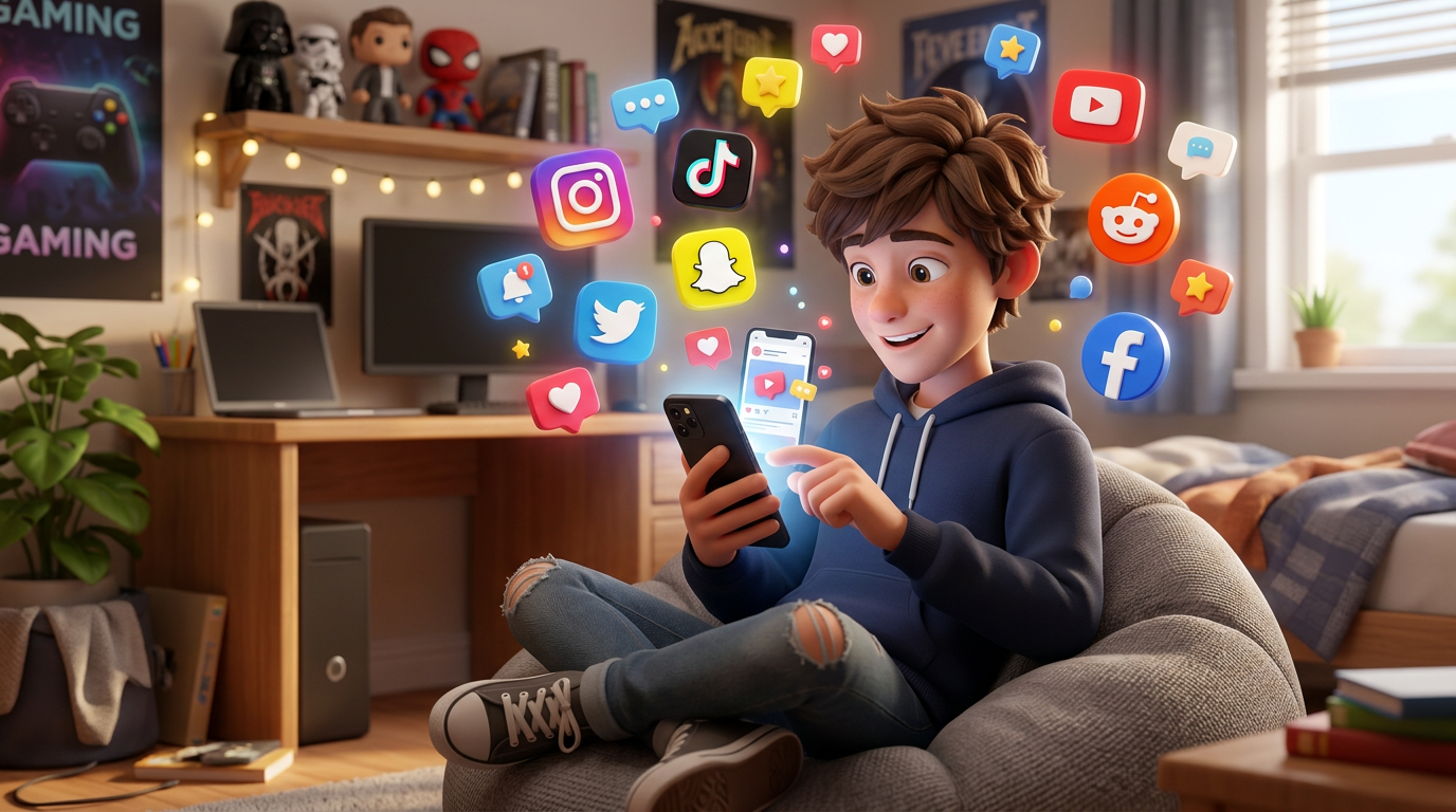 How Social Media Shapes Youth Identity and Trends
