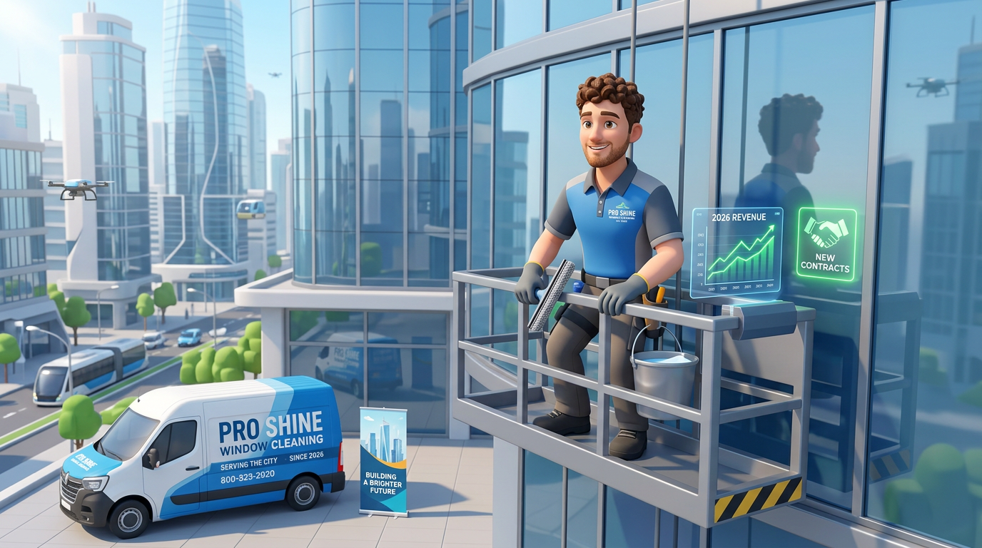 Start a window cleaning business in 2026 for under £500. Earn £300–£500/day from domestic rounds. Build commercial contracts for £500–£2,000/month recurring. Full beginner guide.