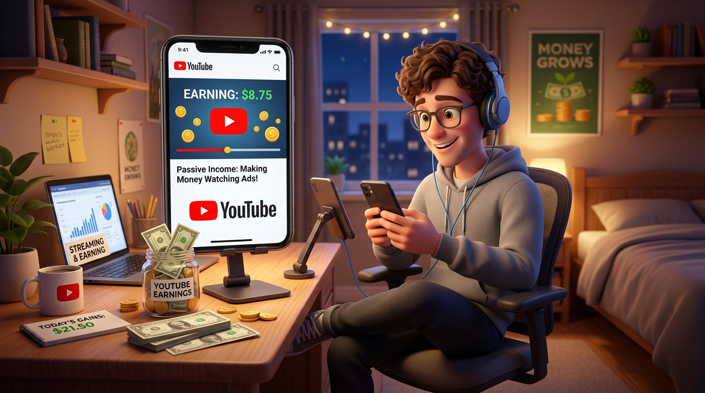 Earn Real Cash Watching YouTube Every Day