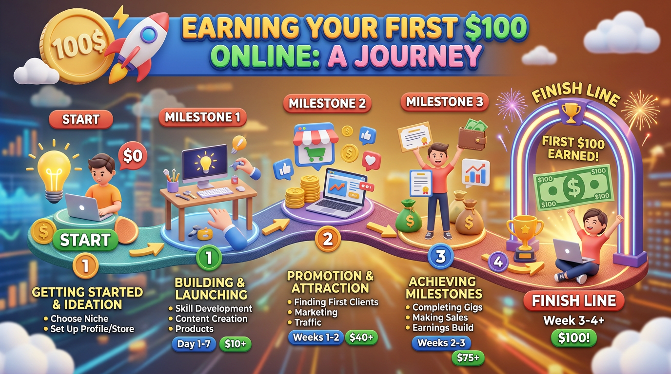 How Long Does It Really Take to Earn Your First $100 Online?