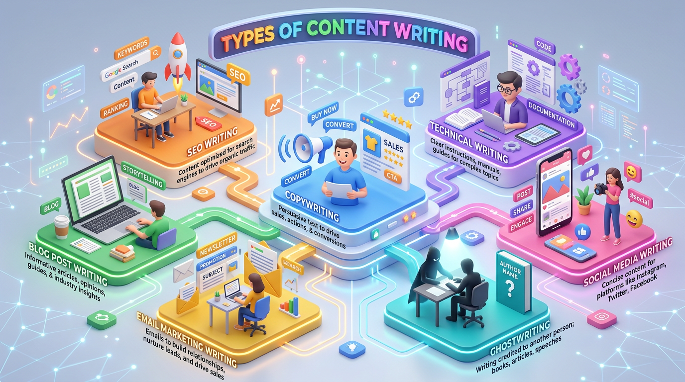 Types of Content Writing