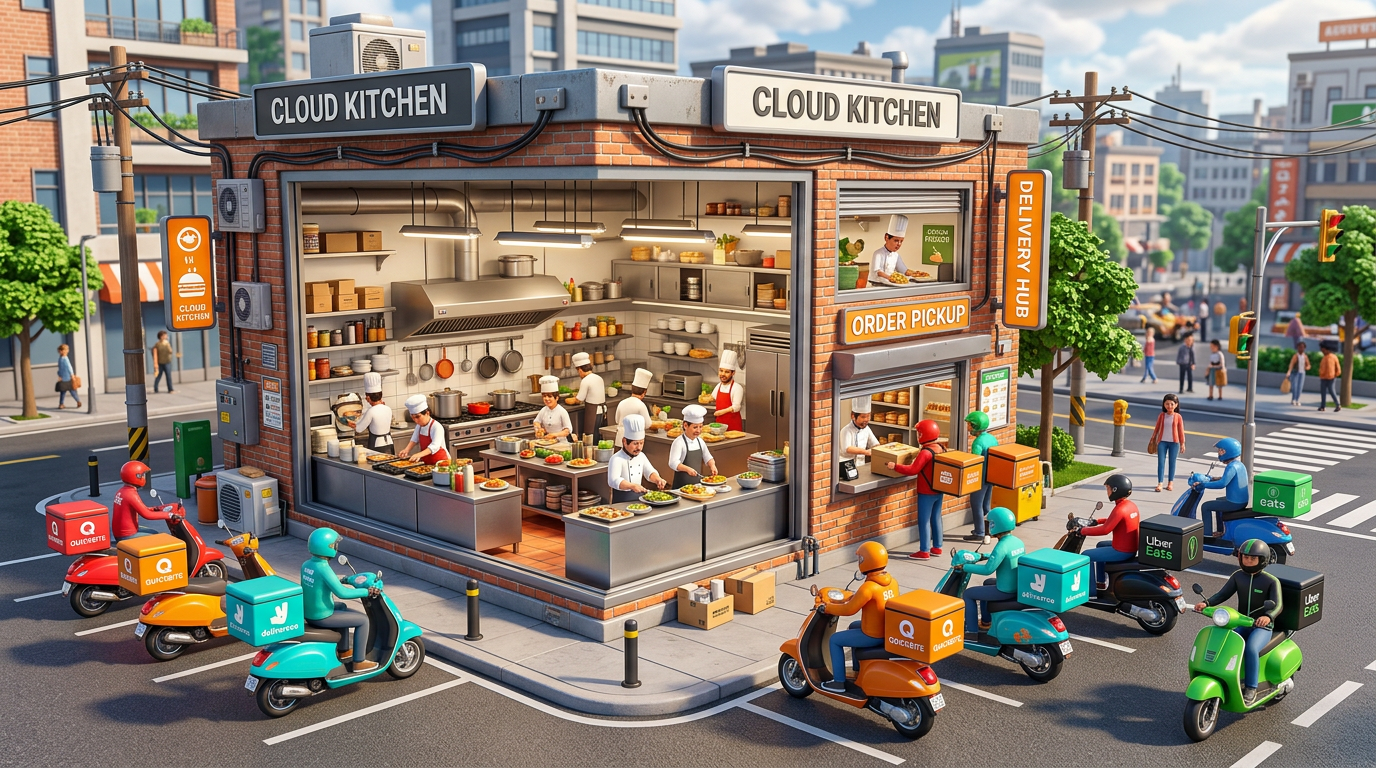 Cloud Kitchens Explained: Why Delivery-Only Restaurants Are Reshaping the Food Business