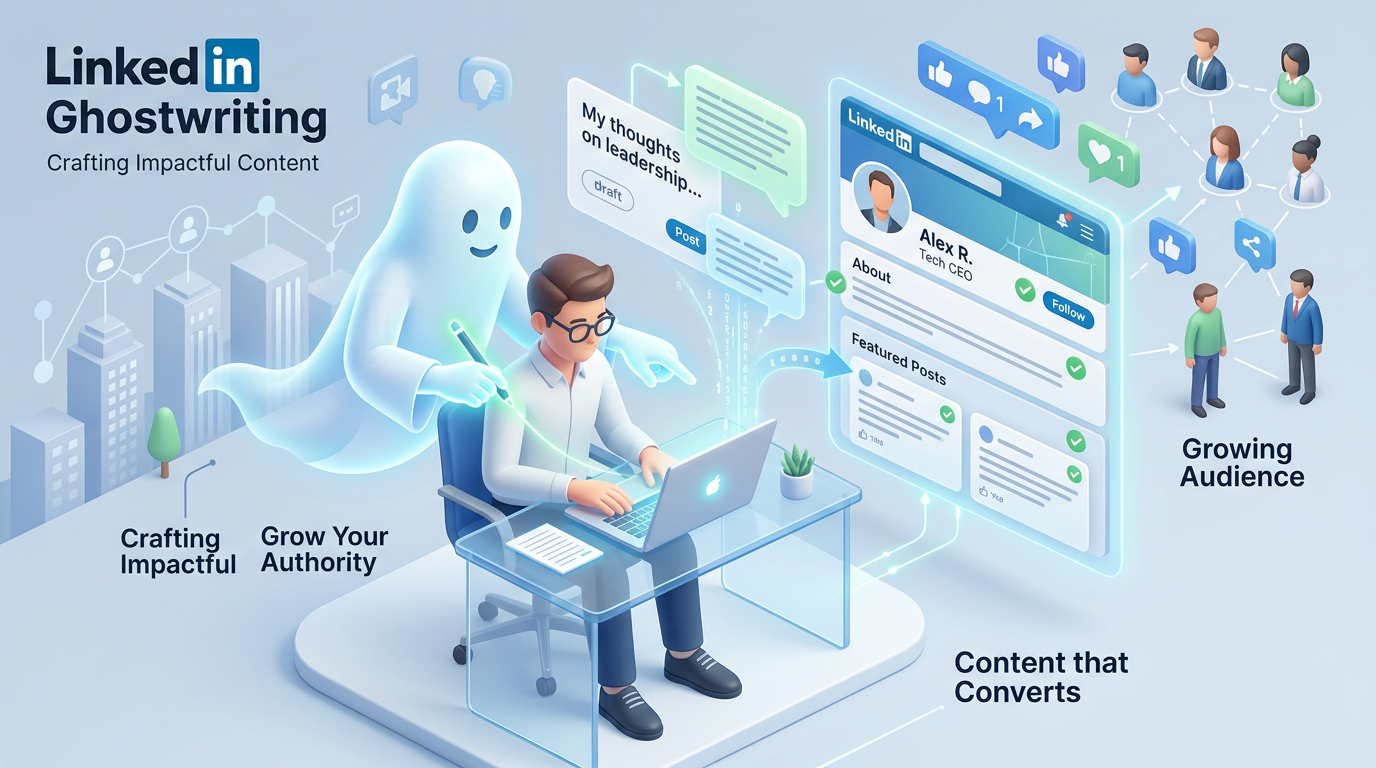 What LinkedIn ghostwriting as a service actually involves